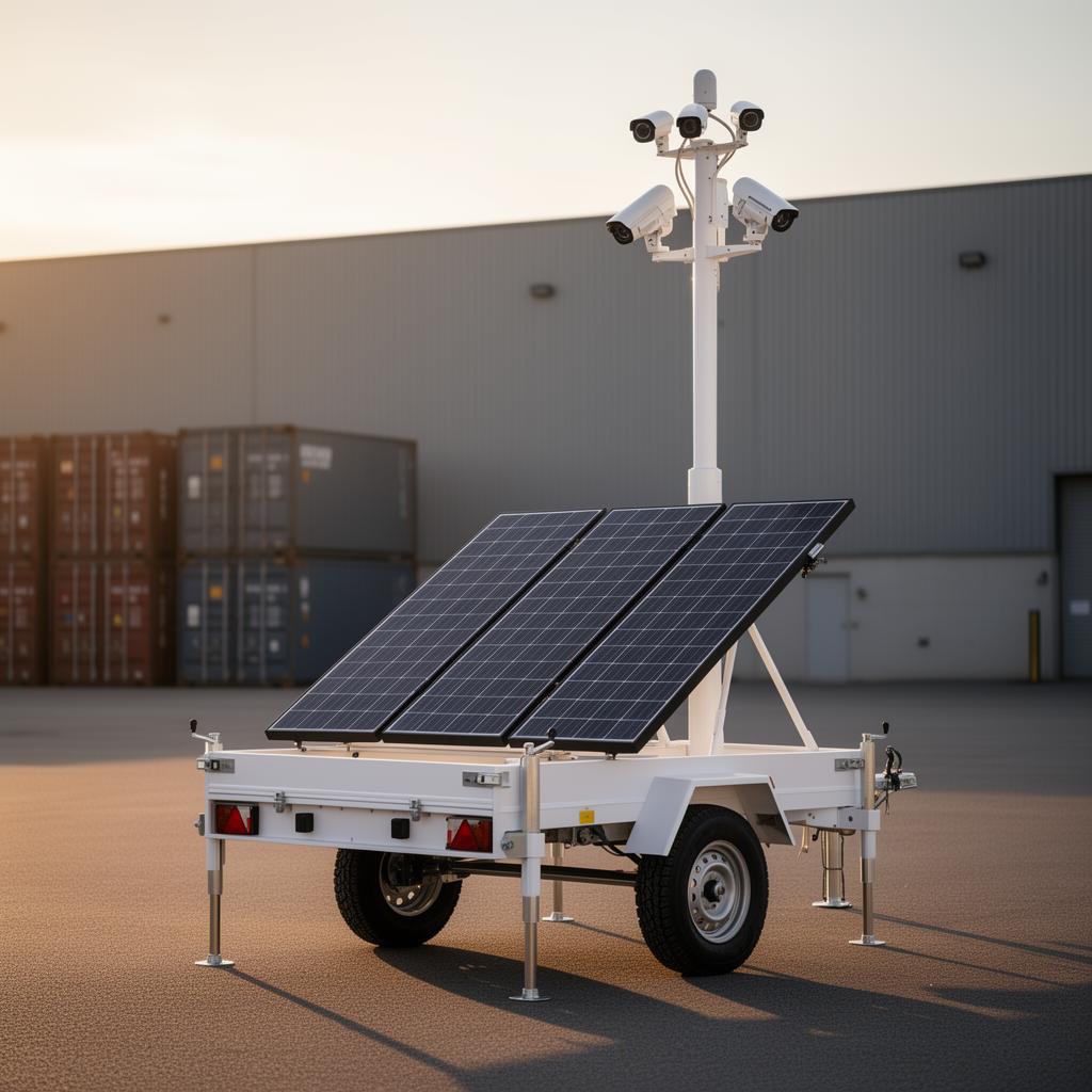 Guardtress trailer deployed at industrial & warehouse
